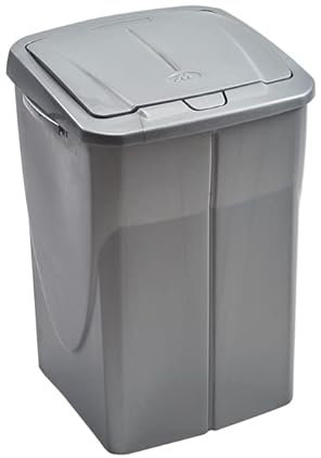 eacommerce - Poubelle pour tri sélectif modulaire en plastique | Système d'accrochage facilité | Idéal pour la maison et le jardin | Anthracite, 45 litres