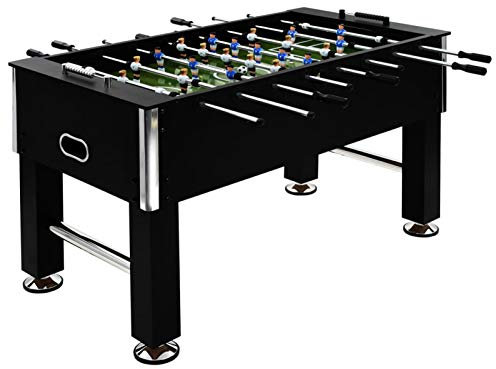NITCA Kickertisch Kinder Stahl 60 kg Tischkicker Spielzeug Tischfußball Tischkicker Komplettes Tischfußballspiel Kickertisch 140x74,5x87,5 cm Schwarz