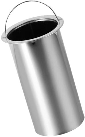 CIYODO Porta Spiedini in Acciaio Per Barbecue, Secchio Per Bastoncini Da Barbecue in Acciaio 25cm, Accessorio Resistente e Riutilizzabile Per Grigliate All’aperto