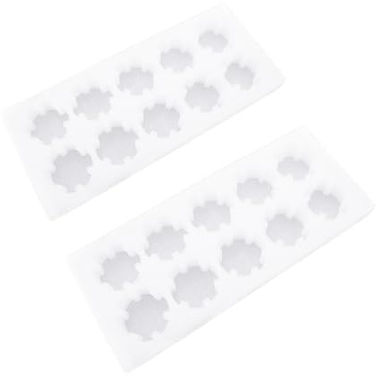 LIFKOME 2 ensembles Plateaux à Œufs Antichoc Mousse Perlé Lot de Boîtes de Rangement Capacité Importante pour Stockage et Transport Sûr des Œufs Ménagers Organisateur Réfrigérateur