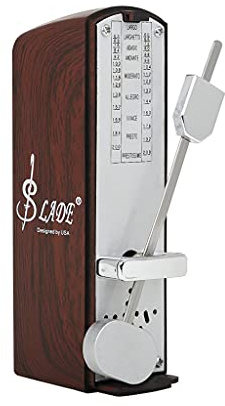 Métronome mécanique en bois grainé pour guitare, piano, violon, instrument de musique, violon
