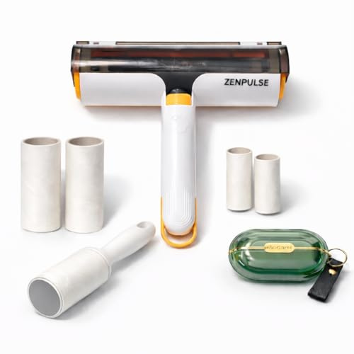Zenpulse - Rodillo Quitapelos Mascotas Reutilizable Eliminador de Pelo Profesional para Perros y Gatos, Cepillo Removedor de Pelaje para Sofá, Ropa, Alfombras y Coche
