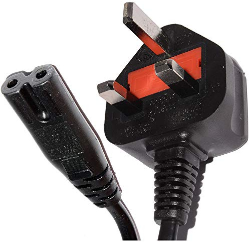 2m Figure of 8 Mains Cable/Power UK Lead Plug Cord IEC C7 Fig FOR PRINTERS