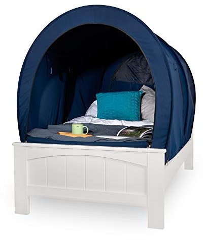 Snuggy Pod Bed Canopy - Navy (Single), Lightweight & Breathable
