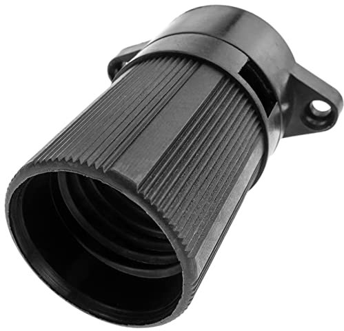 PrixPrime - Portalámparas Negro para Cable de Guirnalda E27 6x10 mm