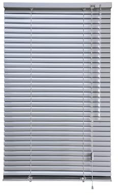 iYueMps Aluminium Venetian Blinds for Clamping or Dirlling Window Blinds Strong Trimmable Easy Fit 25mm Slat for Home, Office, Bathroom, Bedroom, Living Room, Kitchen (Silver Grey, 90cm x 130cm)
