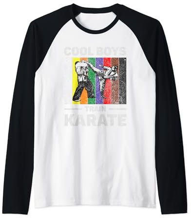 Coole Train Karate Vintage-Taekwondo-Karate für Jungen Raglan