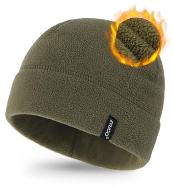 Zylioo XL-XXL Fleece Skull Cap for Big/Small Heads,Cycling Cap Under Helmet,Helmet Liner Cap,Runing Beanie