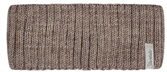 Sterntaler Stirnband aus Strick in Melange-Optik, gefüttert mit Baumwollfleece – Unisex – für Baby und Kinder, beige, Größe 57