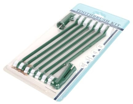 Abaodam Dog Toothbrush Double-Head Pet Toothbrush Kit Easy to Use for Dogs Teeth Cleaning