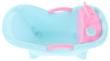 Toyvian Mini-badewanne Miniaturbadewanne Badewanne Für Babypuppen Puppenbadewanne Puppenhaus-badezimmermöbel Puppenhaus -badezimmerzubehör Dollhouse Badezimmer Puppenhaus-badewanne Plastik