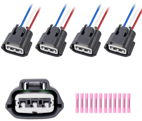 OXCANO Ignition Coil Connector Plug Wiring Harness Pigtail Replacement for Nissan Altima 2007-2015 Nissan Sentra 2000-2012 (4-Pack)