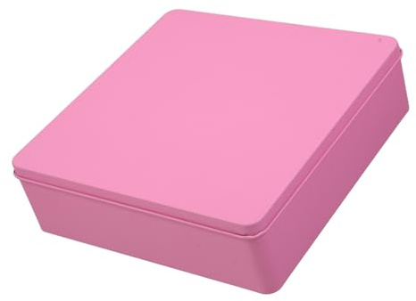 OUNONA Scatola Di Quadrata Con Coperchio Sigillato Contenitore in Metallo Grande Per Biscotti Snack e Regali Materiale in Per Organizzazione Casa