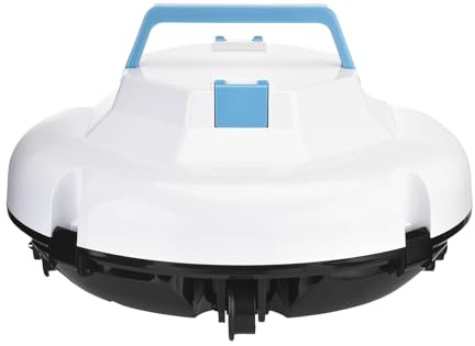 Luocute Robot Pool Cleaner Automatic Pool Vakuum Kordlös Poolrobot med Dubbla Motorer 5200mAh Batteri 120 Minuter Runtime för Inground Ovanför Marken Upp Till 50 Kvm (EU)