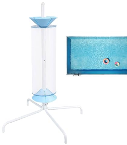 Sghtil Soporte de limpieza para cartuchos de filtro de piscina, limpiador giratorio para cartuchos de filtro, dispositivo giratorio extraíble para el cuidado de piscinas para filtros de 8, 10 y 15 cm