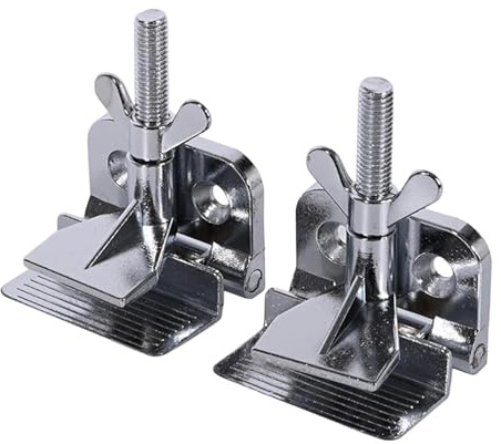 RadianceBiz Morsetto per Cerniera Del Telaio in 2 Pezzi, Morsetto per Serigrafia, Morsetto per Serigrafia a Farfalla, Accessorio Cromato Riutilizzabile, 8.6 Cm X 6.2 Cm