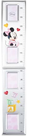 VALENTI & CO. - Disney Minnie - Rosa 1 - Metro da Parete per Bambini per Decorazioni Cameretta - Idea Regalo Battesimo o Compleanno - Argento - Portafoto - 76L x 13l cm