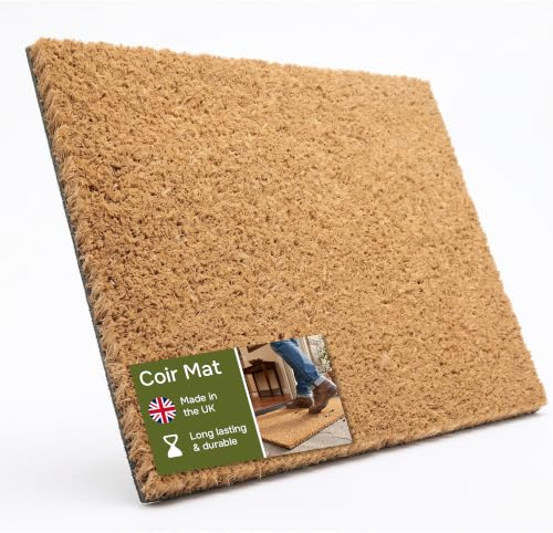 eXtreme Heavy Duty Coir Matting Roll – Cut to Size, 1m x 1.5m | Dirt Trapping Entrance Coir Door Mat, Non Slip PVC Backing, Indoor Outdoor Use for Hallway, Porch & Entry Floor Protection