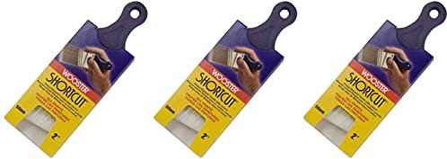 Wooster Genuine 2 Shortcut Angle Counter Paintbrush 3-Pack, Q3211-2-3PK