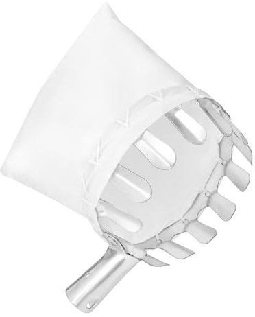 QWORK® recogedor de Frutas con Bolsillo de algodón, Recoger Frutas Bayas de Ramas Altas - Ø14cm