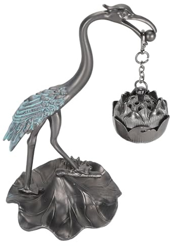 ZIZEV Incense Holder Crane Hanging Incense Indoor Aromatherapy Holder Ball Stove for Soothing Ambience