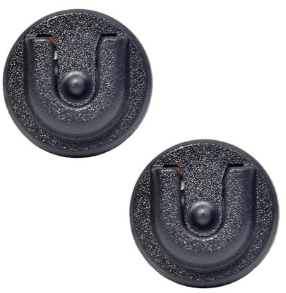 UAYESOK Radio Mic Mount, CB Radio Microphone Holder, Hang Up Clip Holder with 3M Adhesive Back for Midland Kenwood Motorola Baofeng CB PMR Mobile Radio for Car Jeep Home Office (Black, 2)