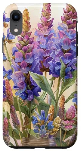 iPhone XR Anise Hyssop Bouquet Floral Pastel Colors Graphic Case