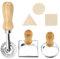 Paquete De 3 Cortadores De Raviolis, Cortadores De Galletas, Cortadores De Masa Redondos, Ruedas De Masa Onduladas, Cortadores Cuadrados, Herramientas De Cocina Para Hornear