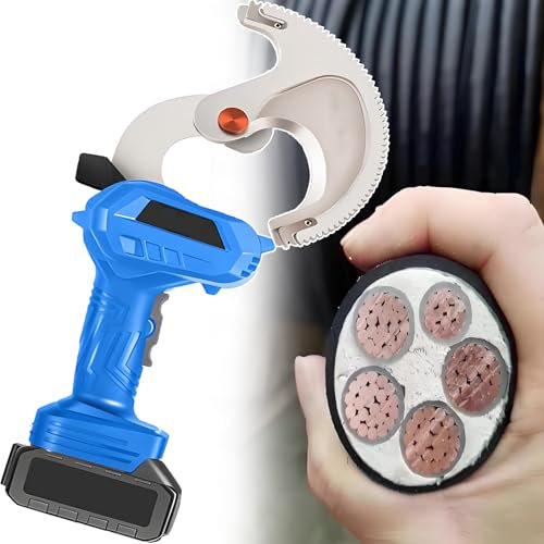 smafoseedding Cesoie per Cavi Idrauliche Elettriche - Cesoie per Cavi A Batteria, per Cavi Corazzati da 5 Cm E Fili Intrecciati in Alluminio con Anima in Acciaio E Fili in Rame E Alluminio