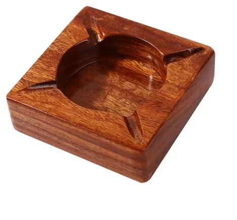 YHxFlux Cendrier Cendrier à cigares d'extérieur carré en Bois, cendriers for Patio, Maison, extérieur, Bureau et fête Cendrier Cigarettes