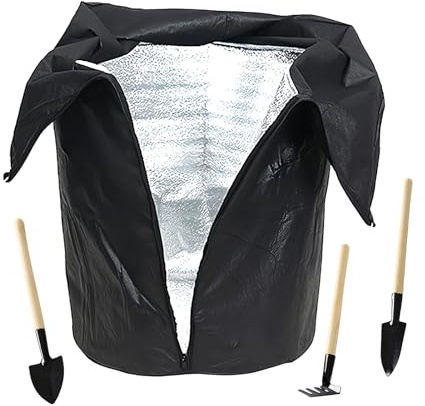 Genérico Protección Invernal para Plantas | Aislamiento con Cremallera De Cordón - Cubiertas De Plantas con Protección contra Las Heladas - para Flores Arbustos Jardín Exterior Patio Césped