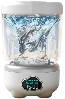 - 8,9 Pulgadas, Portátil, Minilavadora De 1,6 L, Pantalla Digital 8 Modos | Limpiador Compacto De Sujetadores, Calcetines Y Toallas Para Apartamentos, Dormitorios, Viajes, Vehículos