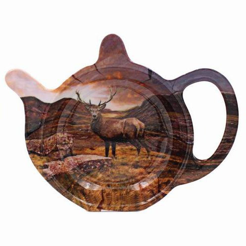 The Leonardo Collecion - Melamine Tea Bag Tidy Coaster Dish II (Stag (R))