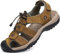 FLARUT Homme Sandales de Randonnée Orteil Fermé Crochet&Boucle De Plein air Randonnée Cuir Chaussures