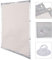 Laneetal Sonnenschutz Dachfensterrollo Rollo für Dachfenster in 60x73 cm Beige Tragbare Beschichtung Verdunklungsrollo mit 6 stabil Saugnäpfen ohne Bohren für Fenster & Türen