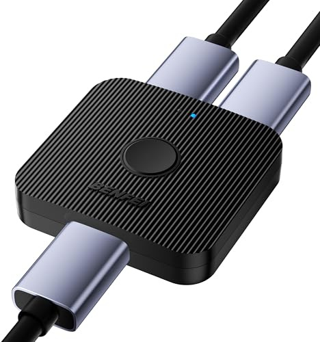 BENFEI HDMI-omkopplare, 4K HDMI-omkopplare 2 ingång 1 utgång, 1 ingång 2-utgång, stöder 4K 3D HD 1080P kompatibel med Firestick, Xbox PS4 Roku HDTV