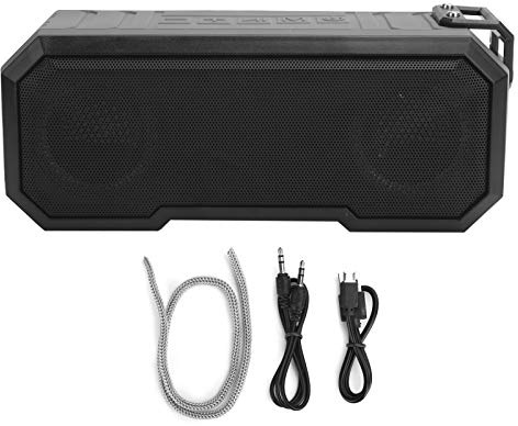Sdfafrreg Altavoz Inalámbrico, Altavoz Portátil Luz de Flash Altavoz Altavoces Dobles de Calidad de Sonido sin Pérdidas HiFi con Cable de Carga para Nadar Y Baño(Gris Claro)