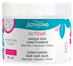ACTIVILONG - Masque-Soin Conditionneur Acticurl - Tous Type De Boucles - Démêle Et Nourrit En Profondeur - 97% D'Ingrédients Naturels - Made In France - 300ml