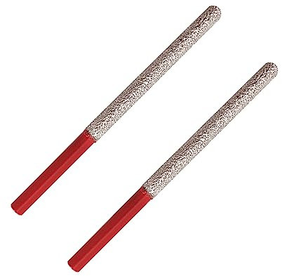 FOCSTOL Diamant Mörtelfräser 7,2mm x 74mm - 2 Stück Diamant Mörtel Hakenbohrer mit Rundschaft für Mörtel Rechen Tuck Zeigt Mauerwerk Stein Ziegelentfernung