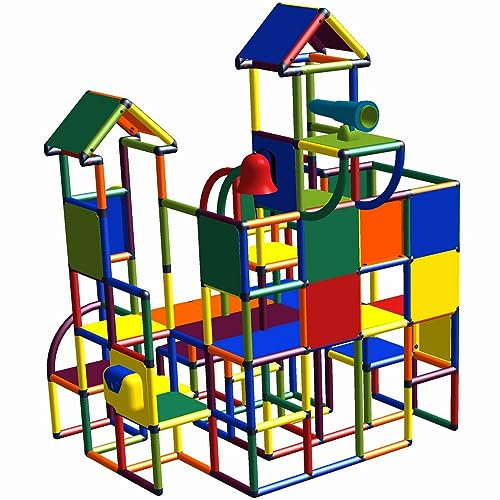 Move and stic Ritterburg LIAH Castle Castello rosso-grigio titanio struttura da arrampicata Play House Adventure Tower 6209