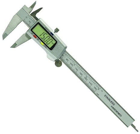 METRICA Calibro Digitale ±0.02 in Acciaio Inox 150mm con Numeri Giganti (11mm)