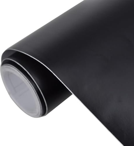 vidaXL Autofolie Matt Schwarz 100x150cm Selbstklebend Auto Folie Klebefolie