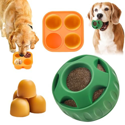 Jadyon Schleckball Hunde Intelligenzspielzeug FüR Hunde, Futterball für Hunde, Schnüffelspielzeug Hund, Hundespielzeug Intelligenz Schleckball FüR Hunde, Leckerli Ball FüR Hunde, Spielzeug für Hunde
