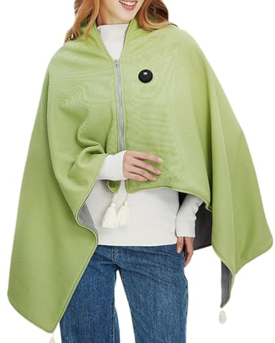 Écharpes de Chauffage pour Femmes | Plaid Chauffant Portable Avec Sécurité à 3 Niveaux - Châle Chauffant Pour Se Réchauffer Pendant L'Hiver - pour Canapé Lit Sofa Dortoir Bureaux et