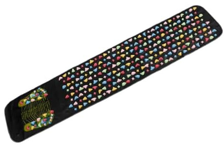 Esterilla Acupresion Almohadilla de masaje for pies con placa presión for los dedos y camino piedra ganso imitación para la relajación(175x35cm)