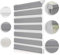 ROOMY Duo-Rollo Doppelrollo Klemmfix, ohne Bohren, Blickdicht, mit Montageschiene Sichtschutz Sonnenschutz Grau, 55 cm x 150 cm (B x L)
