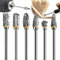 Begpoee 6 Piezas Juego de Fresas Rotativas, Juego de Fresas Giratorias de Tungsteno para Herramienta Giratoria, Fresas de Carburo Rotary Archivo Tungsteno Acero, Para Grabado, Taladrado(Plata)