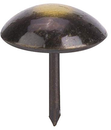 ANKROYU 100 Pezzi Chiodi per Tappezzeria, Perni per Puntine da Tappezzeria Ispessiti a Testa Rotonda retrò, Perni Antichi con Borchie a Spinta, Puntine da Disegno Decorative per (16 * 20 mm)