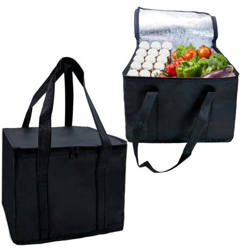 Ennoxwi Large Cooler Bag for Picnic, Cool Bag, Insulated Thermal Bag Leakproof Food Delivery Bag, 35L Insulated Food Delivery Bag, Reusable Lunch Holder for Work School Camping Beach
