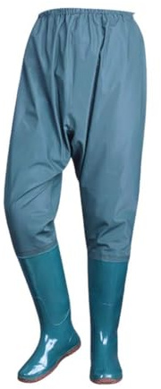 Oshhni Pantalones de Pesca Vadeadores Hip Mono Botas Impermeables de PVC Ligero con Suela Antideslizante Adecuados para Pesca Jardinería Trabajo